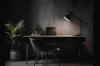 Home office minimalista com mesa dobrável: ideias para quarto pequeno